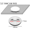 Встраиваемый светодиодный светильник Crystal Lux CLT 500C100 WH 3000K - Встраиваемый светодиодный светильник Crystal Lux CLT 500C100 WH 3000K