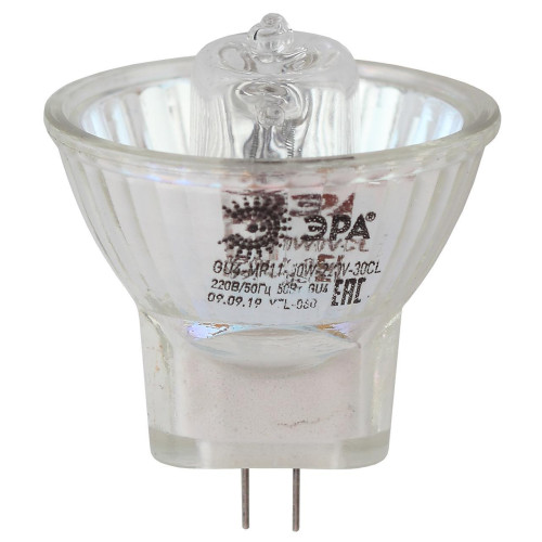 Лампа галогенная ЭРА GU4 35W 3000K прозрачная GU4-MR11-35W-220V-30 CL Б0044094 