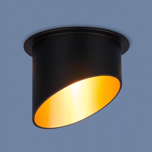 Встраиваемый светильник Elektrostandard 7005 MR16 BK/GD черный/золото 4690389123689 