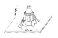  - Встраиваемый светильник Crystal Lux CLT 002C1 WH