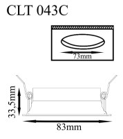 - Встраиваемый светильник Crystal Lux CLT 043C WH