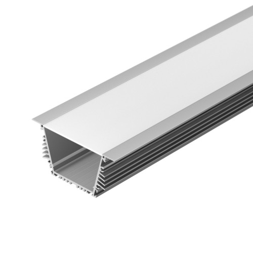 Профиль KLUS-POWER-RW70FS-2000 ANOD (Arlight, Алюминий) Поставка под заказ от 10 м. Алюминиевый анодированный встраиваемый профиль с широким фланцем, для светодиодных лент и линеек. Установка при помощи пружинных держателей PLS-GIP. Габаритные размеры (L×W×H): 2000x92,6x44,2 мм. Ширина площадки для ленты 44 мм. Паз для установки 71 мм. Экраны, заглушки и другие аксессуары приобретаются отдельно. Цена за 1 метр.
