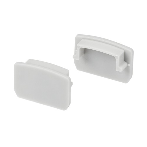 Заглушка ARH-WIDE-H16 глухая (Arlight, Пластик) PVC серая заглушка, глухая, для профиля WIDE-H16.
