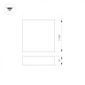 Светильник SP-QUADRO-S350x350-30W Warm3000 (BK, 120 deg, 230V) (Arlight, IP40 Металл, 3 года) - Светильник SP-QUADRO-S350x350-30W Warm3000 (BK, 120 deg, 230V) (Arlight, IP40 Металл, 3 года)