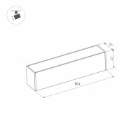  - Светильник MAG-FLAT-45-L805-24W Warm3000 (WH, 100 deg, 24V) (Arlight, IP20 Металл, 5 лет)
