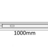 Шинопровод однофазный с питанием и заглушкой Crystal Lux CLT 0.11 01 L1000 BL - Шинопровод однофазный с питанием и заглушкой Crystal Lux CLT 0.11 01 L1000 BL
