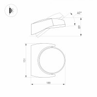  - Светильник LGD-EYE-WALL-6W Warm3000 (GR, 117 deg, 230V) (Arlight, IP54 Металл, 3 года)