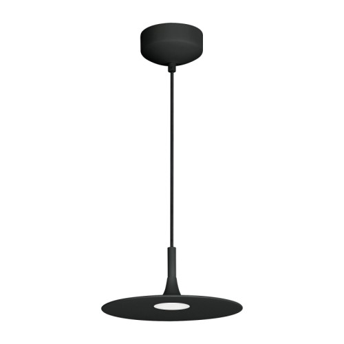 Светильник SP-FIORE-R250-8W Day4000 (BK, 120 deg, 230V) (Arlight, IP20 Металл, 3 года) Подвесной светильник. Мощность 8 Вт, св. поток 525 лм, 70 лм/Вт, дневной 4000 K, CRI>90, угол 120°, напряжение питания 230 В. Черный круглый корпус из алюминия, рассеиватель каленое матовое стекло , степень защиты IP20. Размер: диаметр 250 мм, высота основания 64 мм, общая высота 115 мм. Монтаж подвесной, длина подвеса 1500 мм, регулируемая. Габариты чаши Ø120x75 мм. Драйвер 14-24 В, 300 мА, пульсация 