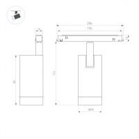  - Светильник MAG-ORIENT-SPOT-R35-6W Warm3000 (BR, 24 deg, 48V) (Arlight, IP20 Металл, 5 лет)