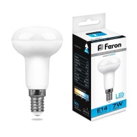  - Лампа светодиодная Feron E14 7W 6400K Груша Матовая LB-450 25515