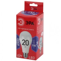  - Лампа светодиодная ЭРА E27 20W 6500K матовая A65-20W-865-E27 R Б0045326