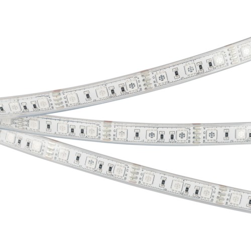 Лента герметичная RTW-PU-B60-12.5mm 12V RGB (14.4 W/m, IP68, Wire 2m, 5m) (Arlight, -) 