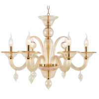  - Подвесная люстра Crystal Lux Caetano SP-PL6 Amber