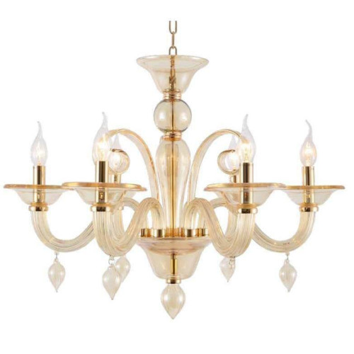 Подвесная люстра Crystal Lux Caetano SP-PL6 Amber 