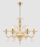  - Подвесная люстра Crystal Lux Caetano SP-PL6 Amber