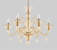  - Подвесная люстра Crystal Lux Caetano SP-PL6 Amber
