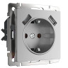 Розетка Werkel с заземлением, шторками и USBх2 серебряный WL06-SKGS-USBx2-IP20 4690389073212 - Розетка Werkel с заземлением, шторками и USBх2 серебряный WL06-SKGS-USBx2-IP20 4690389073212