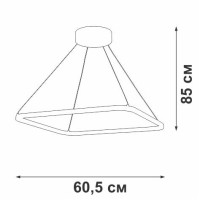  - Подвесной светодиодный светильник Vitaluce V04660-03/1S