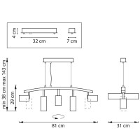  - Подвесная люстра Lightstar Rullo (571735+214436-3+214487-2) LR735363872