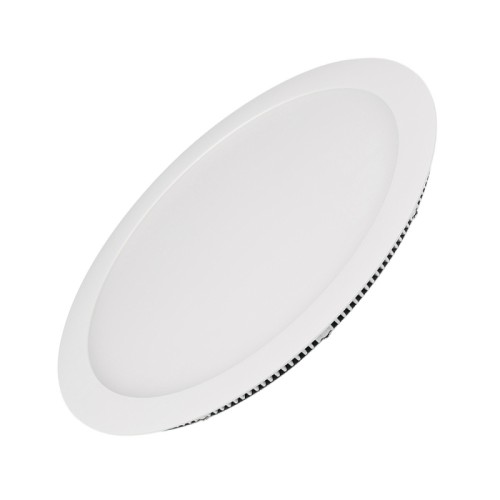 Светильник DL-300M-25W White6000 (Arlight, IP40 Металл, 3 года) Тонкая круглая панель, белая, 25Вт / БЕЛЫЙ 6000K / 1987лм / 120°. CRI>80. Размер Ф300 x 13мм (в отверстие 280мм). Корпус круглый плоский, белый. Питание от сети 220VAC, драйвер в комплекте (не диммируется, 30-40V, 600mA).
