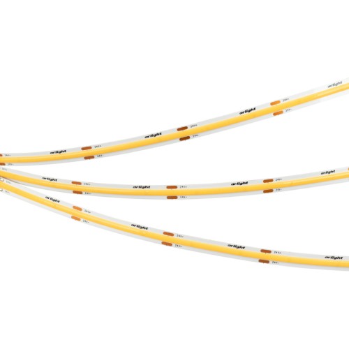 Лента COB-X480-8mm 24V Warm3500 (8 W/m, IP20, CSP, 5m) (Arlight, -) 