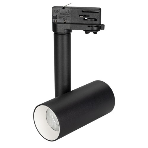 Светильник SP-POLO-TRACK-PIPE-R65-8W Warm3000 (BK-WH, 40 deg) (Arlight, IP20 Металл, 3 года) Трековый светильник 8Вт, черный круглый корпус, белая вставка, металл.
Цвет свечения БЕЛЫЙ ТЕПЛЫЙ 3000K, св.поток 570лм, CRI(Ra)>80, угол 40°. Размер DxLxH Ø65x140x188мм. Драйвер встроенный PRI:220-240VAC, SEC:DC 200mA 30-43V, 8Вт.