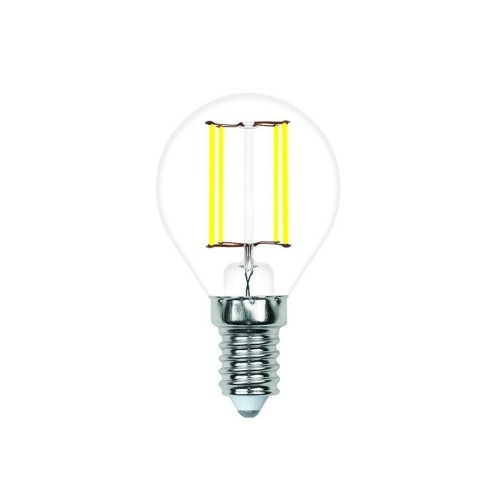 Лампа светодиодная филаментная Volpe E14 4W 4000K прозрачная LED-G45-4W/4000K/E14/CL/SLF UL-00008313 