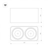 Светильник SP-CUBUS-S195x100-2х8W Day4000 (BK, 45 deg, 230V) (Arlight, IP20 Металл, 3 года) - Светильник SP-CUBUS-S195x100-2х8W Day4000 (BK, 45 deg, 230V) (Arlight, IP20 Металл, 3 года)