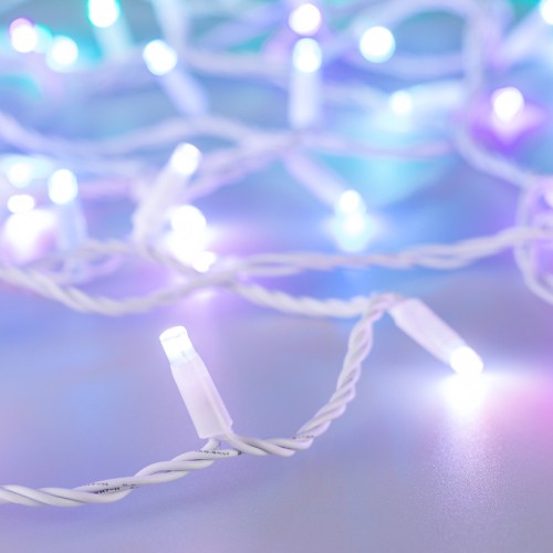 Светодиодная гирлянда ARD-STRING-CLASSIC-10000-WHITE-100LED-LIVE RGB-DMX (24V, 10W) (Ardecoled, IP65) Светодиодная гирлянда НИТЬ серии CLASSIC. Размер 10000 мм. Цвет светодиодов RGB, режим динамических эффектов, управление по протоколу DMX512. Провод из белого ПВХ, диаметр 2.3 мм. 100 светодиодов размером 7 мм, прозрачный вогнутый колпачок. Напряжение питания 24 В, потребляемая мощность 10 Вт, степень пылевлагозащиты IP65. Для эксплуатации и выбора динамического режима необходимо приобрести контроллер и DMX512 декодер (см. совместимые). Актуальная схема подключения в паспорте изделия.