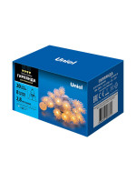  - Светодиодная гирлянда Uniel шишки 220V белый ULD-S0280-020/DTA Warm White IP20 PINE CONES 09582