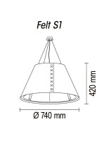 - Подвесной светильник TopDecor Felt Boom A1 10