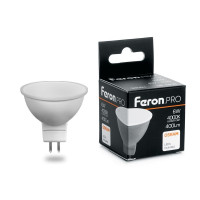  - Лампа светодиодная Feron G5.3 6W 4000K Матовая LB-1606 38084