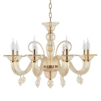  - Подвесная люстра Crystal Lux Caetano SP-PL8 Amber