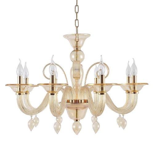 Подвесная люстра Crystal Lux Caetano SP-PL8 Amber 