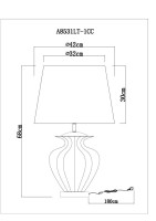  - Настольная лампа Arte Lamp Sheldon A8532LT-1CC