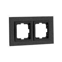  - Рамка 2-постовая Mono Electric Style Granit чёрный гранит 107-610000-161