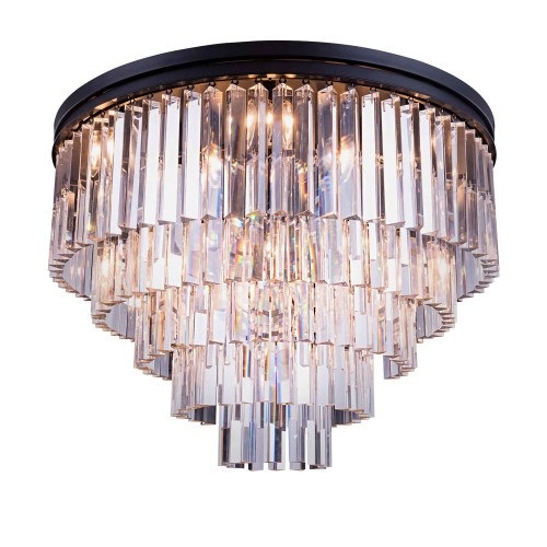 Потолочный светильник Odeon 10A/P black/clear 