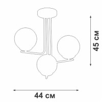  - Потолочная люстра Vitaluce V4369-1/3PL
