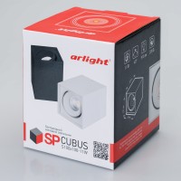  - Светильник SP-CUBUS-S100x100WH-11W Warm White 40deg (Arlight, IP20 Металл, 3 года)