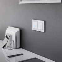  - Сенсорный выключатель двухклавишный с функцией Wi-Fi Werkel белый W4520601 4690389171192
