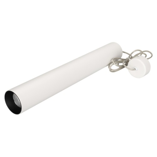 Светильник SP-POLO-HANG-LONG450-R65-8W Warm3000 (WH-BK, 40 deg) (Arlight, IP20 Металл, 3 года) Подвесной светильник 8Вт, белый круглый корпус, черная вставка, металл.
Цвет свечения БЕЛЫЙ ТЕПЛЫЙ 3000K, св.поток 570лм, CRI(Ra)>80, угол 40°. Размер Ø65x450мм, встроенный драйвер PRI:220-240VAC, SEC:DC 200mA 30-43V 8Вт.