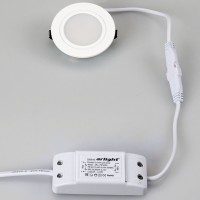  - Светодиодный светильник LTM-R60WH-Frost 3W Day White 110deg (Arlight, IP40 Металл, 3 года)