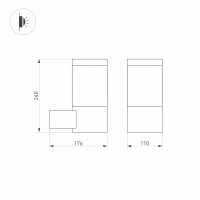 Светильник LGD-STEM-WALL-10W Warm3000 (GR, 185 deg, 230V) (Arlight, IP65 Металл, 3 года) - Светильник LGD-STEM-WALL-10W Warm3000 (GR, 185 deg, 230V) (Arlight, IP65 Металл, 3 года)