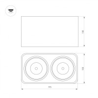 - Светильник SP-CUBUS-S195x100-2х8W Warm3000 (BK, 45 deg, 230V) (Arlight, IP20 Металл, 3 года)