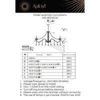  - Подвесная люстра Aployt Anula APL.810.03.20