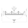 Потолочный светильник Lucia Tucci Barletta 182.10 D720 Cream White - Потолочный светильник Lucia Tucci Barletta 182.10 D720 Cream White