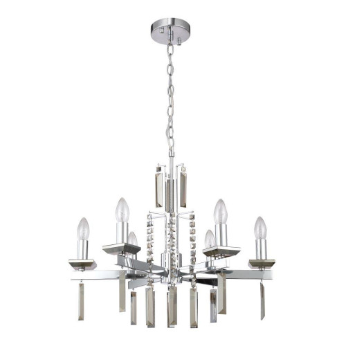 Подвесная люстра Crystal Lux Marron SP6 Chrome 