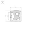 Силиконовый профиль WPH-FLEX-1616-SIDE-S11-50m WHITE (Arlight, Силикон) - Силиконовый профиль WPH-FLEX-1616-SIDE-S11-50m WHITE (Arlight, Силикон)
