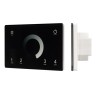 Панель Sens SMART-P79-DIM Black (230V, 4 зоны, 2.4G) (Arlight, IP20 Пластик, 5 лет) - Панель Sens SMART-P79-DIM Black (230V, 4 зоны, 2.4G) (Arlight, IP20 Пластик, 5 лет)
