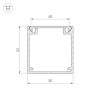 Профиль BOX52-2000 ANOD (Arlight, Алюминий) - Профиль BOX52-2000 ANOD (Arlight, Алюминий)